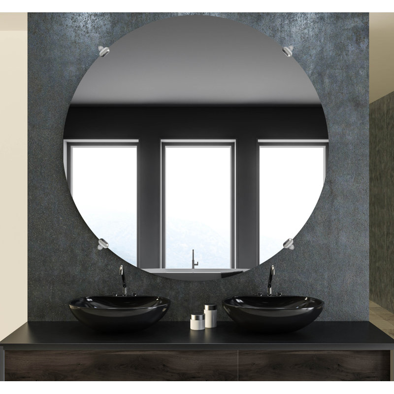 House of Hampton® Roy Glam Frameless Bathroom Mirror & Reviews Wayfair